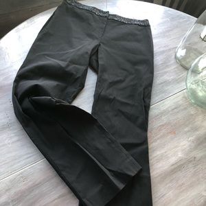 INC.....stretch black pants